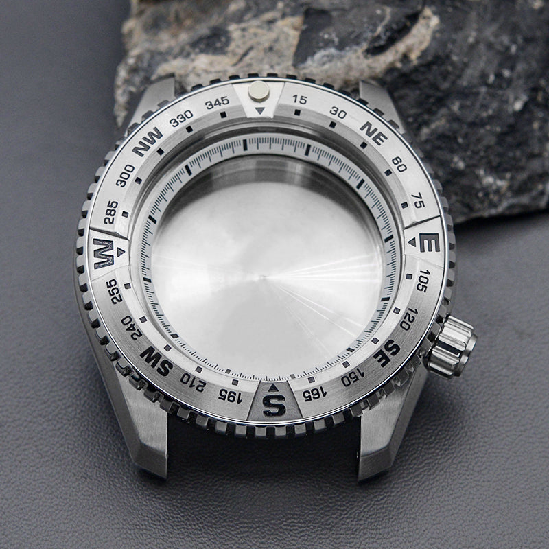 NEW PROSPEX Silver Watch Case with Green Chapter Ring