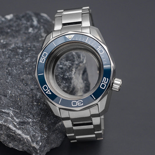 SPB185 SPB187 Silver Watch Case Set with Steel Bracelet