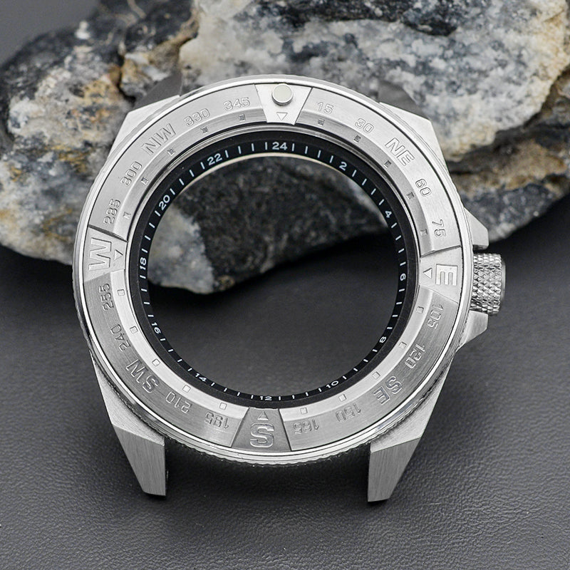 NEW Silver Red Samurai Case Set-3.0 Crown (Caseback Included)