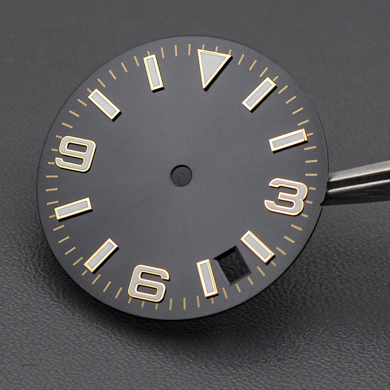 DIA-1019 Silver/ Black Date Dial with Luminous