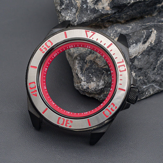 Black Steel Samurai Case Set-3.0 Crown (Caseback Included)