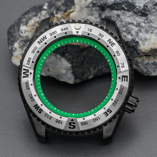 PROSPEX Black Watch Case Set with LX SNR025 Green Insert