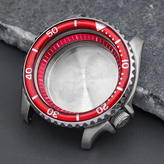 SKX007/SRPD Red Wactch Case Set-3.8 Crown ( Caseback Included)