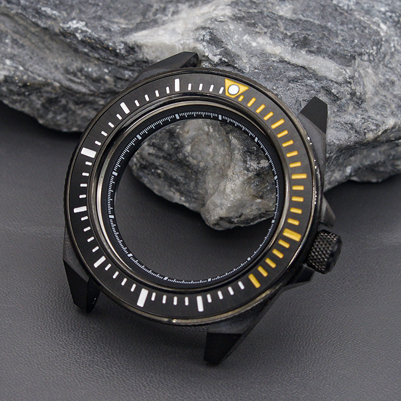 Black Steel Samurai Case Set-3.0 Crown (Caseback Included)