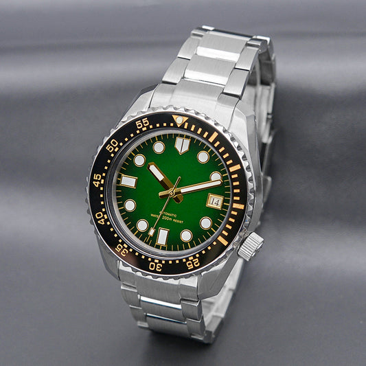 SPB185 SPB187 Silver Watch with Green Dial