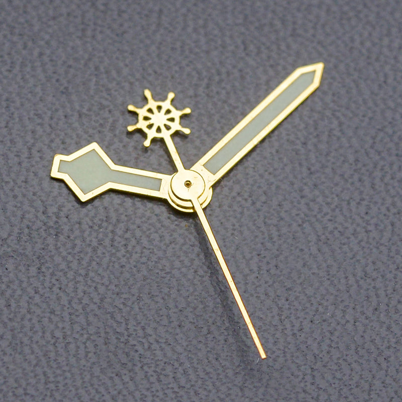 H1057 Золотые светящиеся стрелки часов Rudder