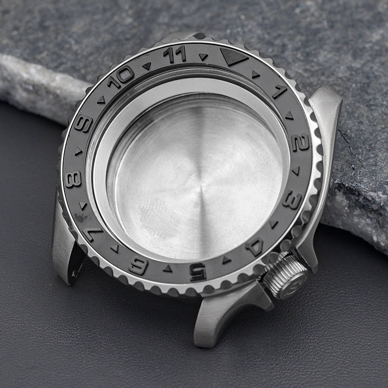 SKX007/SRPD Silver Wactch Case Set-3.8 Crown ( Caseback Included)