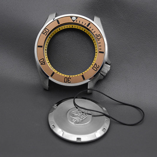 SKX007/SRPD Yellow Wactch Case Set-3.8 Crown ( Caseback Included)