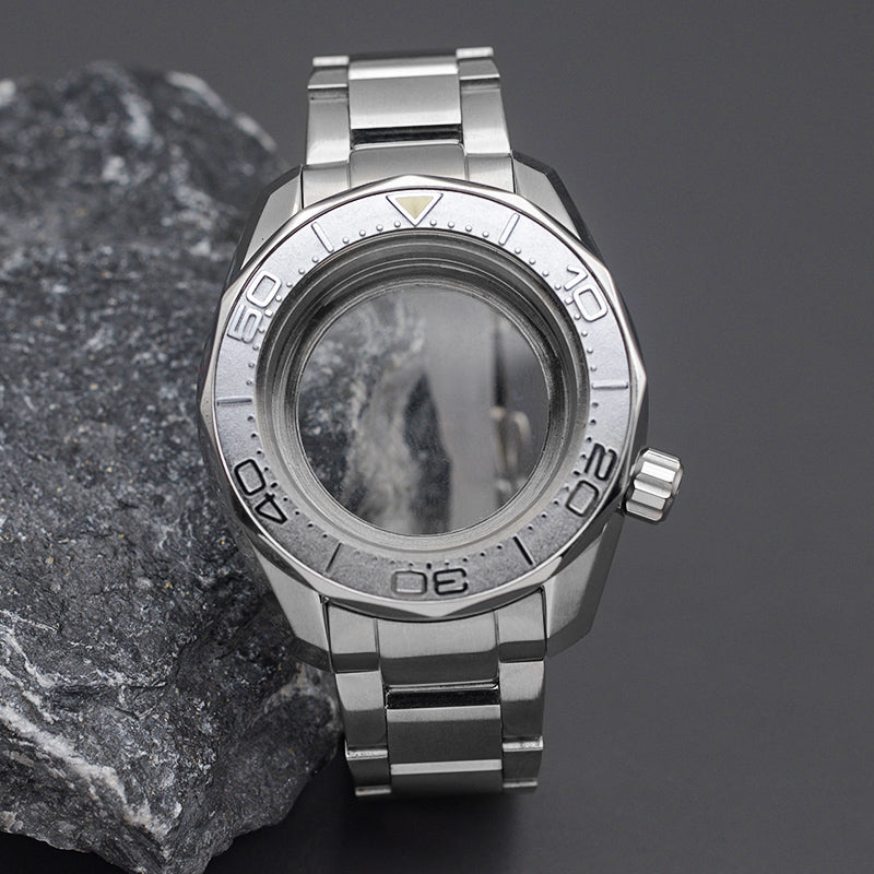 SPB185 SPB187 Silver Watch Case Set with Steel Bracelet