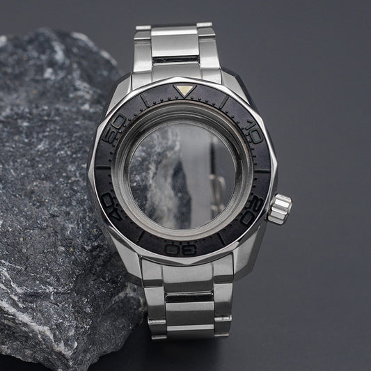 SPB185 SPB187 Silver Watch Case Set with Steel Bracelet