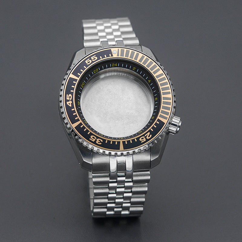 Silver PROSPEX Pesi Watch Case with Silver Steel Bracelet