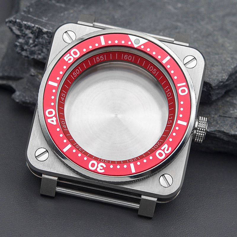 Pepsi Cola Square Case with Knurled Bezel Watch Case Set