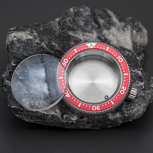 Silver Red Tuna Canned Watch Case Set