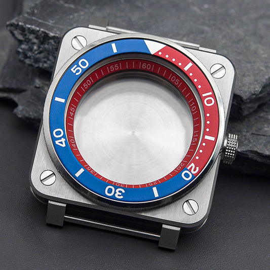 Pepsi Cola Square Case with Knurled Bezel Watch Case Set