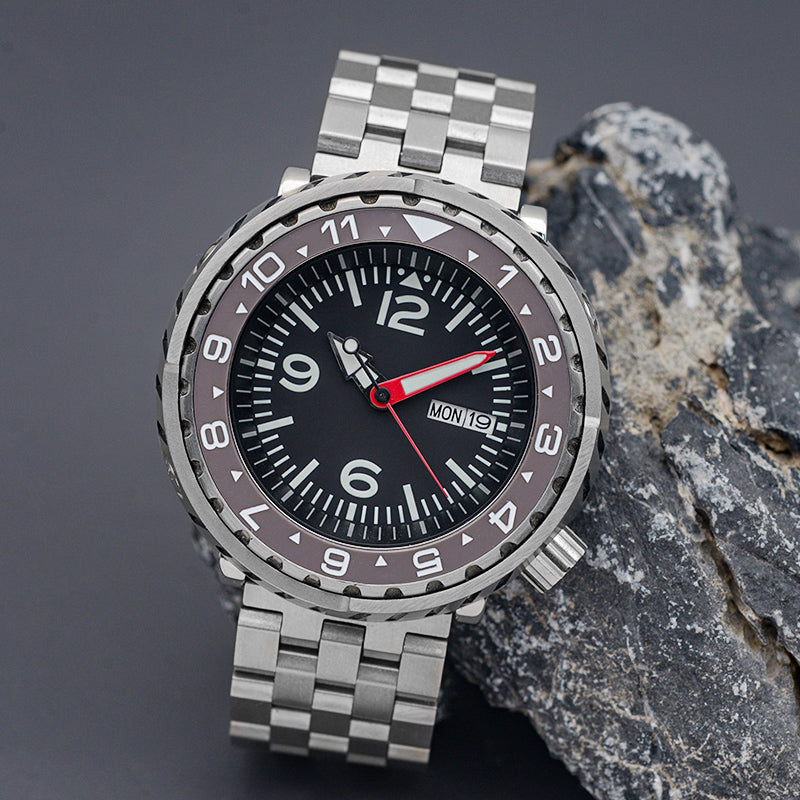 KARAJAN Mod Silver Tuna Men Watch with Black Dial