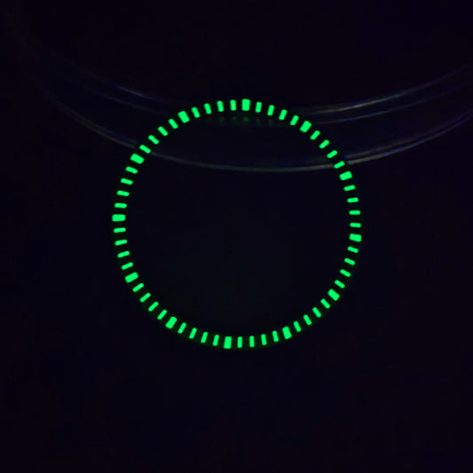 30.5mm Black Copper Chapter Ring with Luminous