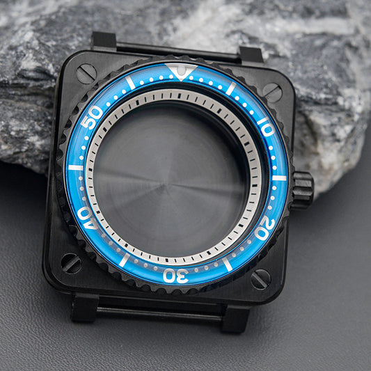 Black Green Case with Slim Bezel Watch Case Set