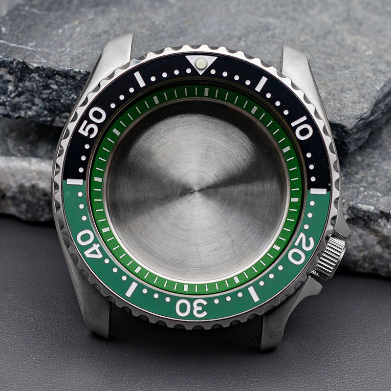 SKX007/SRPD Green Wactch Case Set-3.8 Crown ( Caseback Included)