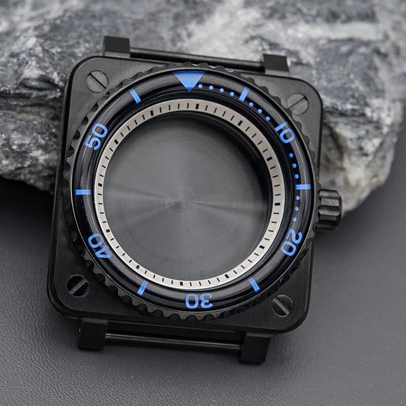 Black Green Case with Slim Bezel Watch Case Set