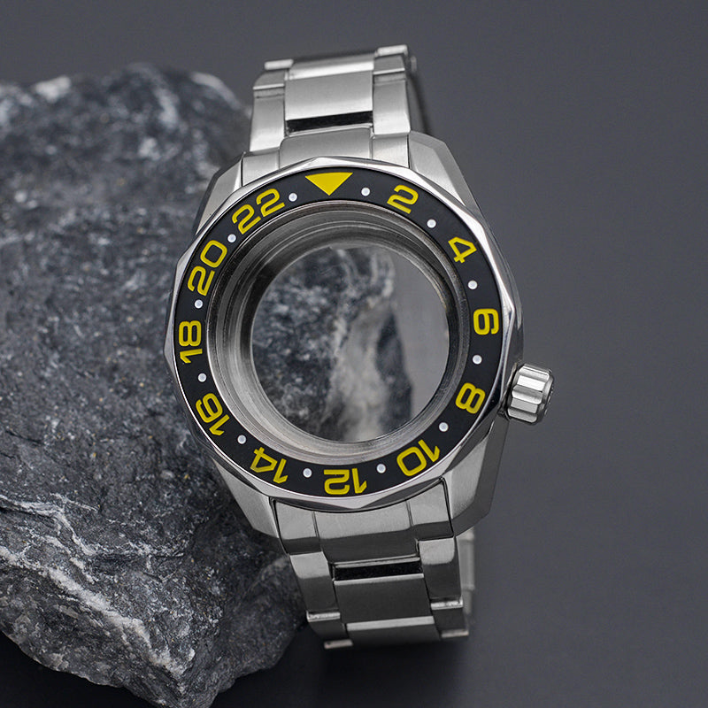 SPB185 SPB187 Silver Watch Case Set with Steel Bracelet