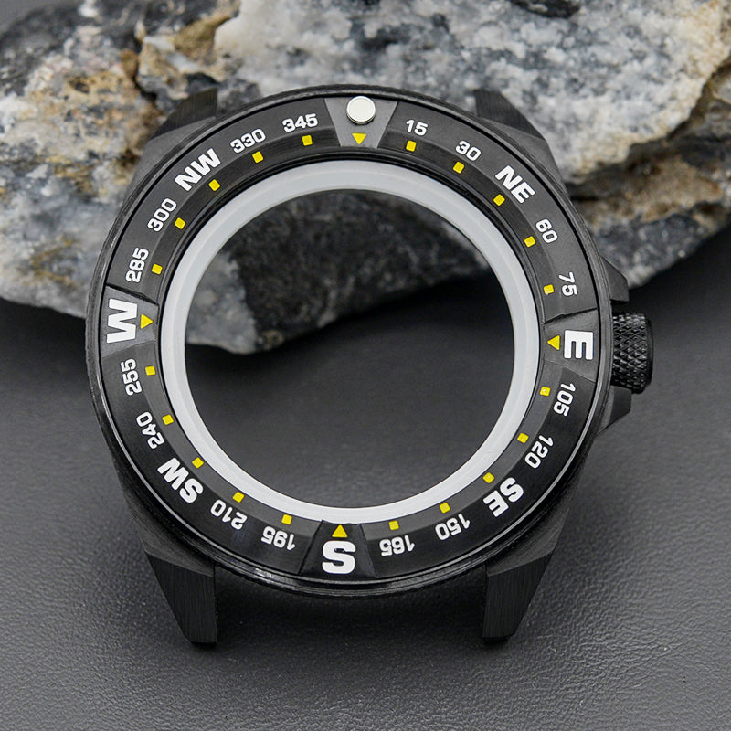 NEW Black Silver Samurai Case Set-3.0 Crown (Caseback Included)