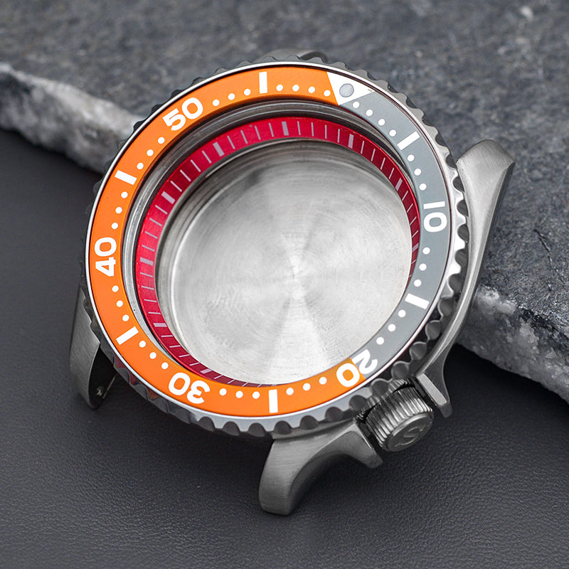 SKX007/SRPD Red Wactch Case Set-3.8 Crown ( Caseback Included)