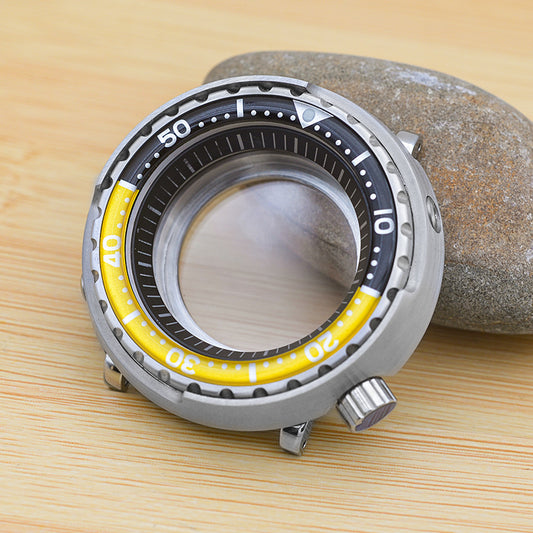 Silver Black Blue Tuna Canned Watch Case Set