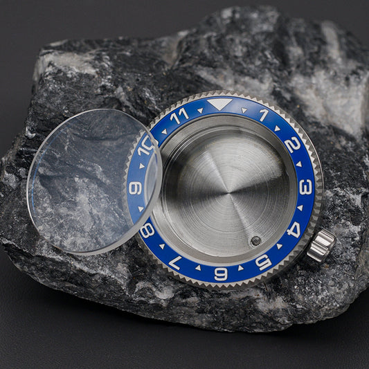 Silver Blue Tuna Canned Watch Case Set