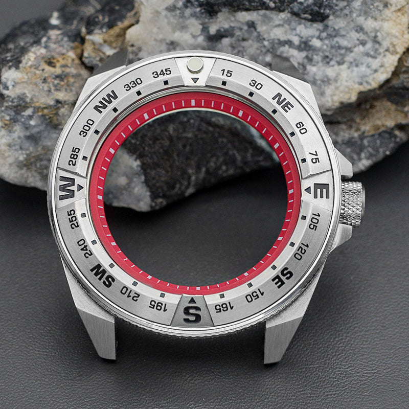 Silver Blue Samurai Case Set-3.0 Crown (Caseback Included)