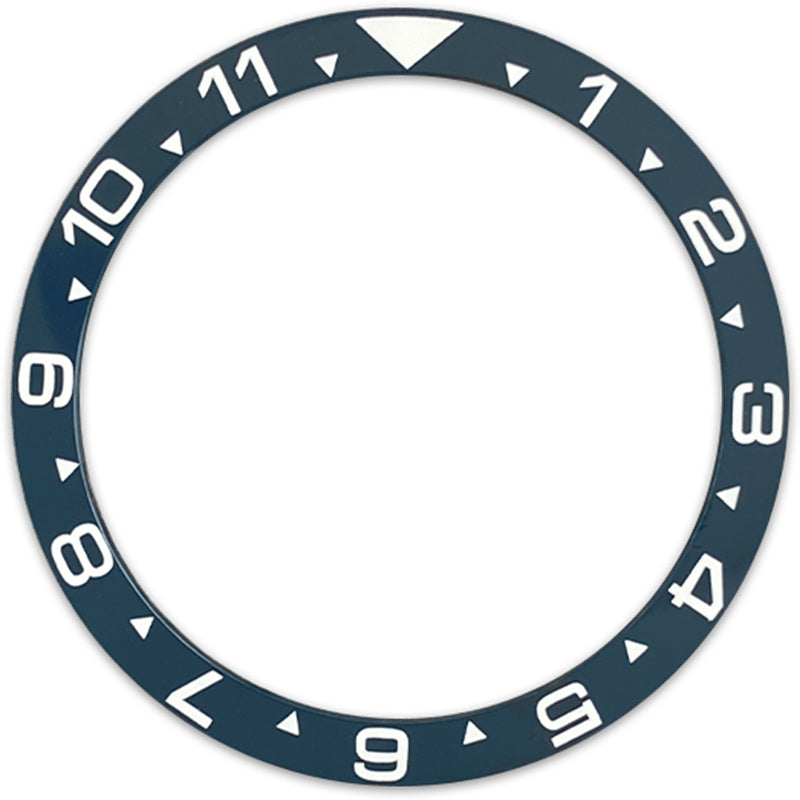 SKX007/SRPD 38*31.5mm Ceramic Bezel insert: Navy Blue Dual Time