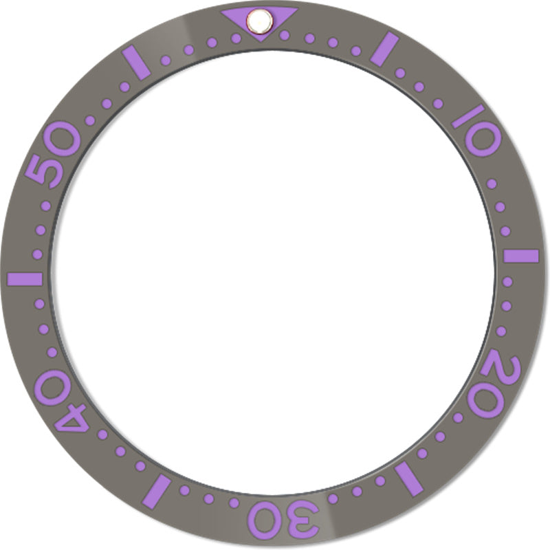 SKX007/SRPD 38*31,5 мм Керамическая вставка безеля: Серый стиль SKX