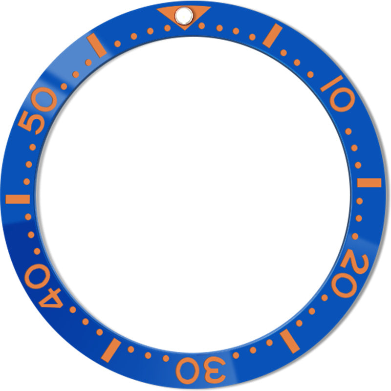 SKX007/SRPD 38*31,5 мм Керамическая вставка безеля: синий стиль SKX