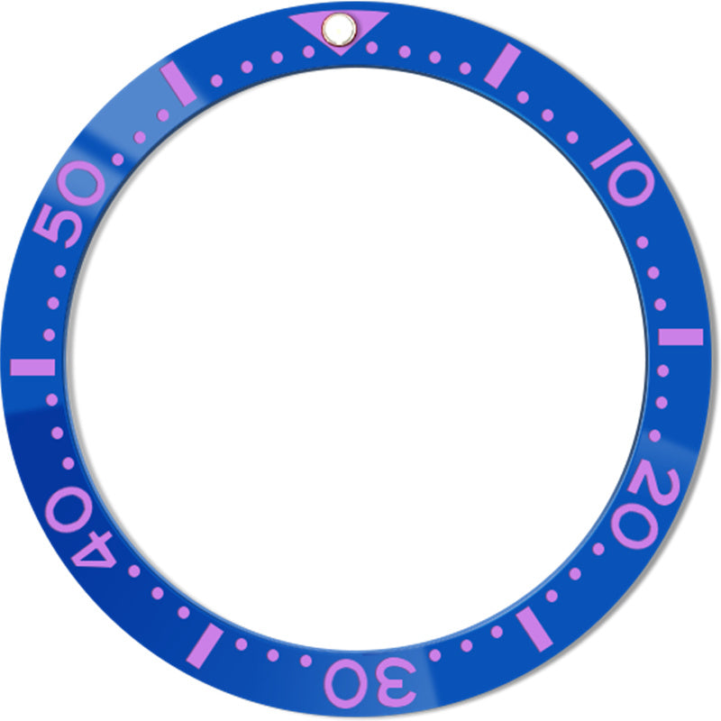 SKX007/SRPD 38*31,5 мм Керамическая вставка безеля: синий стиль SKX