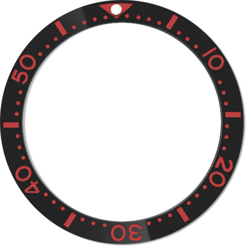 SKX007/SRPD 38*31,5 мм Керамическая вставка безеля: черный стиль SKX