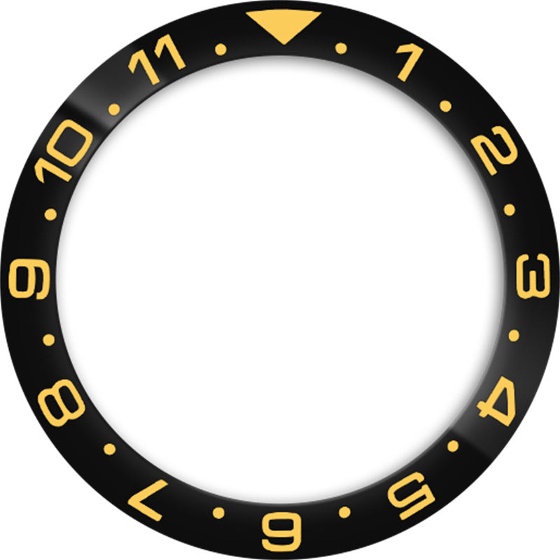 SKX007/SRPD 38*30,7 мм Керамическая вставка безеля: черный Dual Time