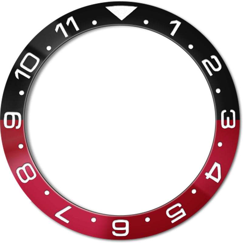 SKX007/SRPD 38*30,7 мм Алюминиевая вставка безеля: Коксовое двойное время