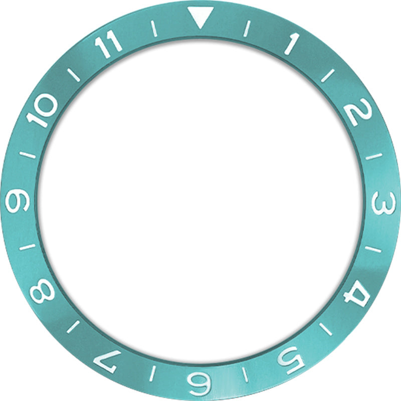 SKX007/SRPD 38*30,7 мм Алюминиевый безель: мятно-зеленый, двойное время