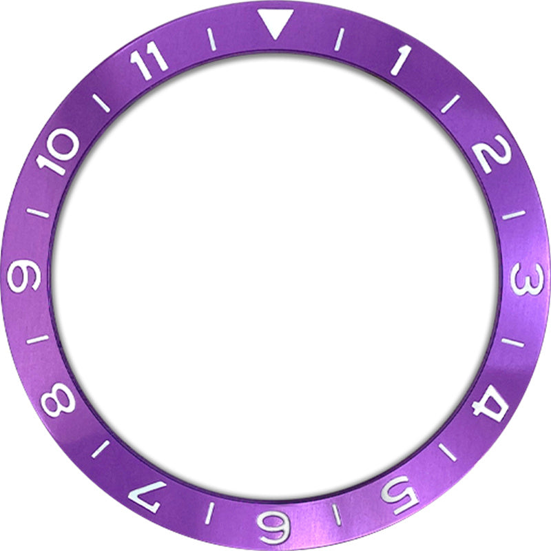 SKX007/SRPD 38*30.7mm Aluminium Bezel insert: Purple Dual time