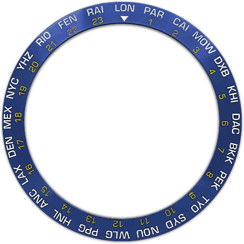 SKX007/SRPD 38*30,7 мм Керамическая вставка безеля: Blue London GMT