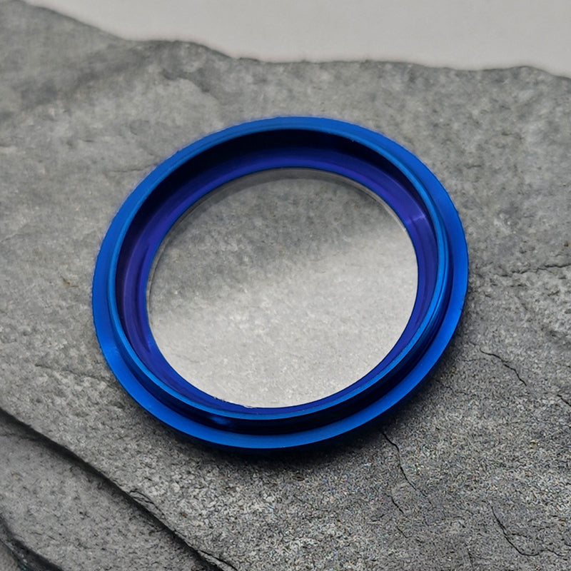 Прозрачная синяя задняя крышка часов