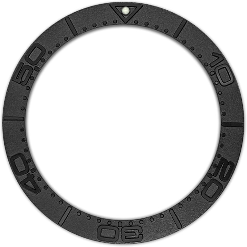 SKX007/SRPD 38*30.7mm Aluminium Bezel insert: Black SMP
