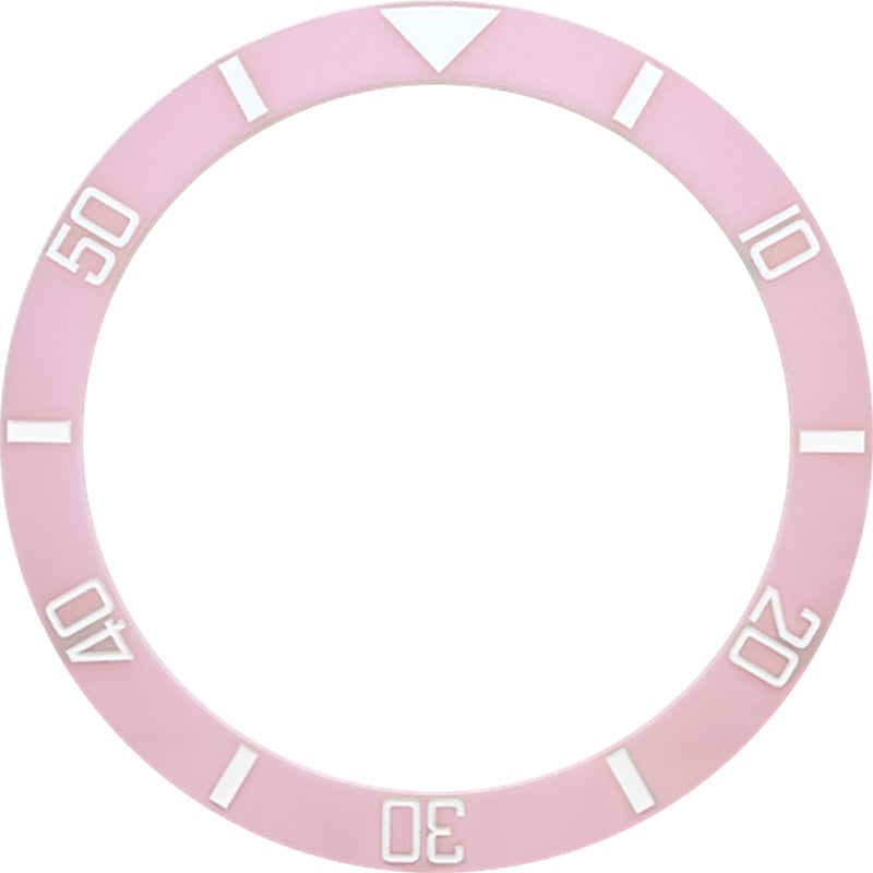 SKX007/SRPD 38*30.7mm Ceramic Bezel insert: Pink Elapsed Time