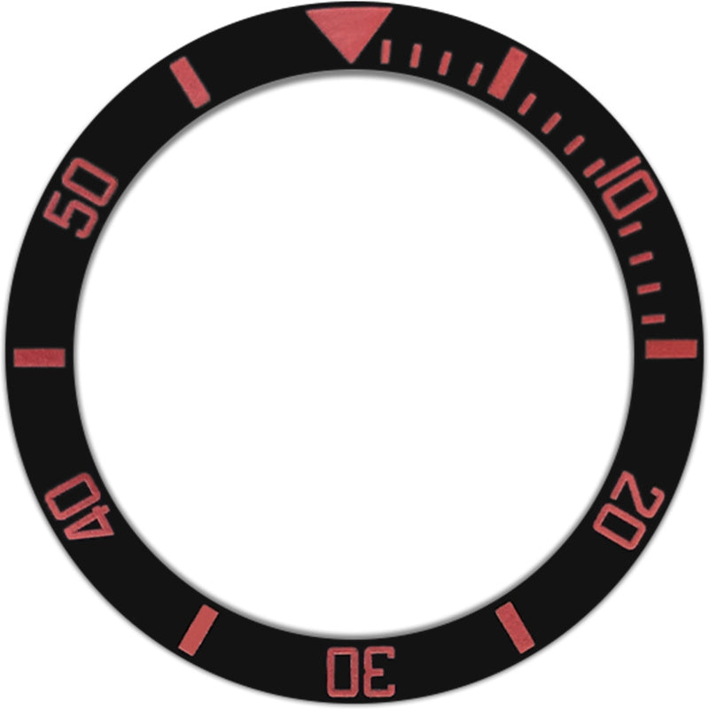 SKX007/SRPD 38*30.7mm Ceramic Bezel insert: Black Sub