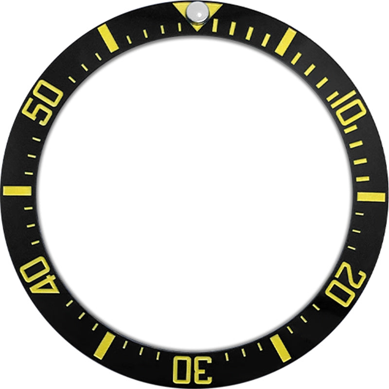 SKX007/SRPD 38*30.7mm Ceramic Bezel insert: Black DSSD