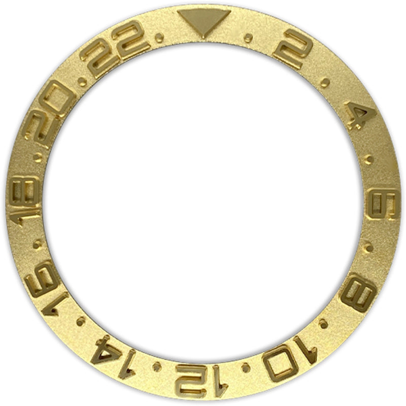 SKX007/SRPD 38*30.7mm Aluminium Bezel insert: Gold GMT YM