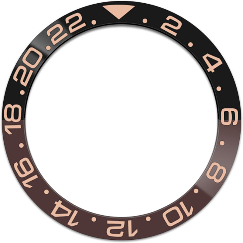 SKX007/SRPD 38*30,7 мм Керамическая вставка безеля: черный/коричневый GMT