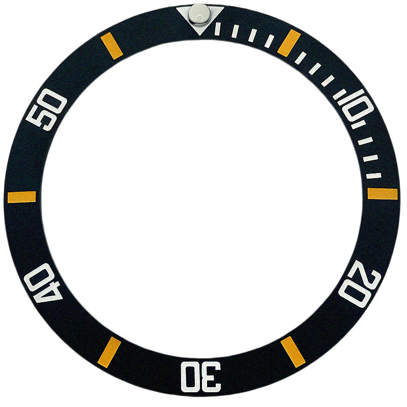 SKX007/SRPD 38*30.7mm Ceramic Bezel insert: Black Sub