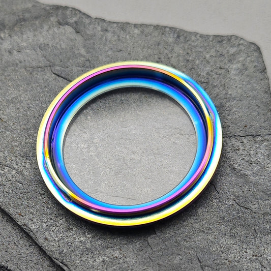 Transparent Rainbow Watch Caseback