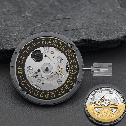 Modfied: Black Calender Custom S Rotor with Automatic Movement for NH35
