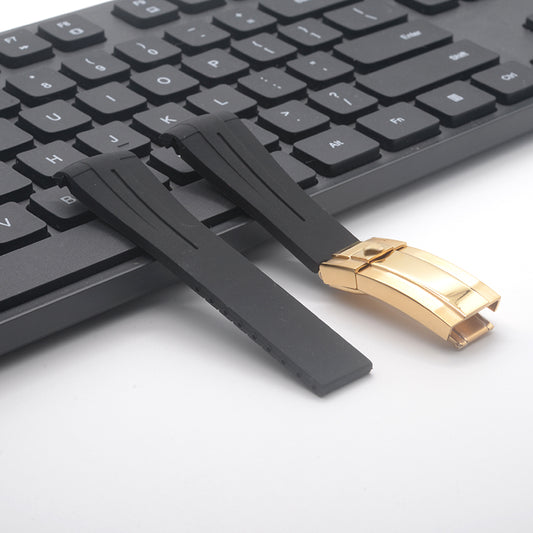 BAN2002 Navy Blue Rubber Strap